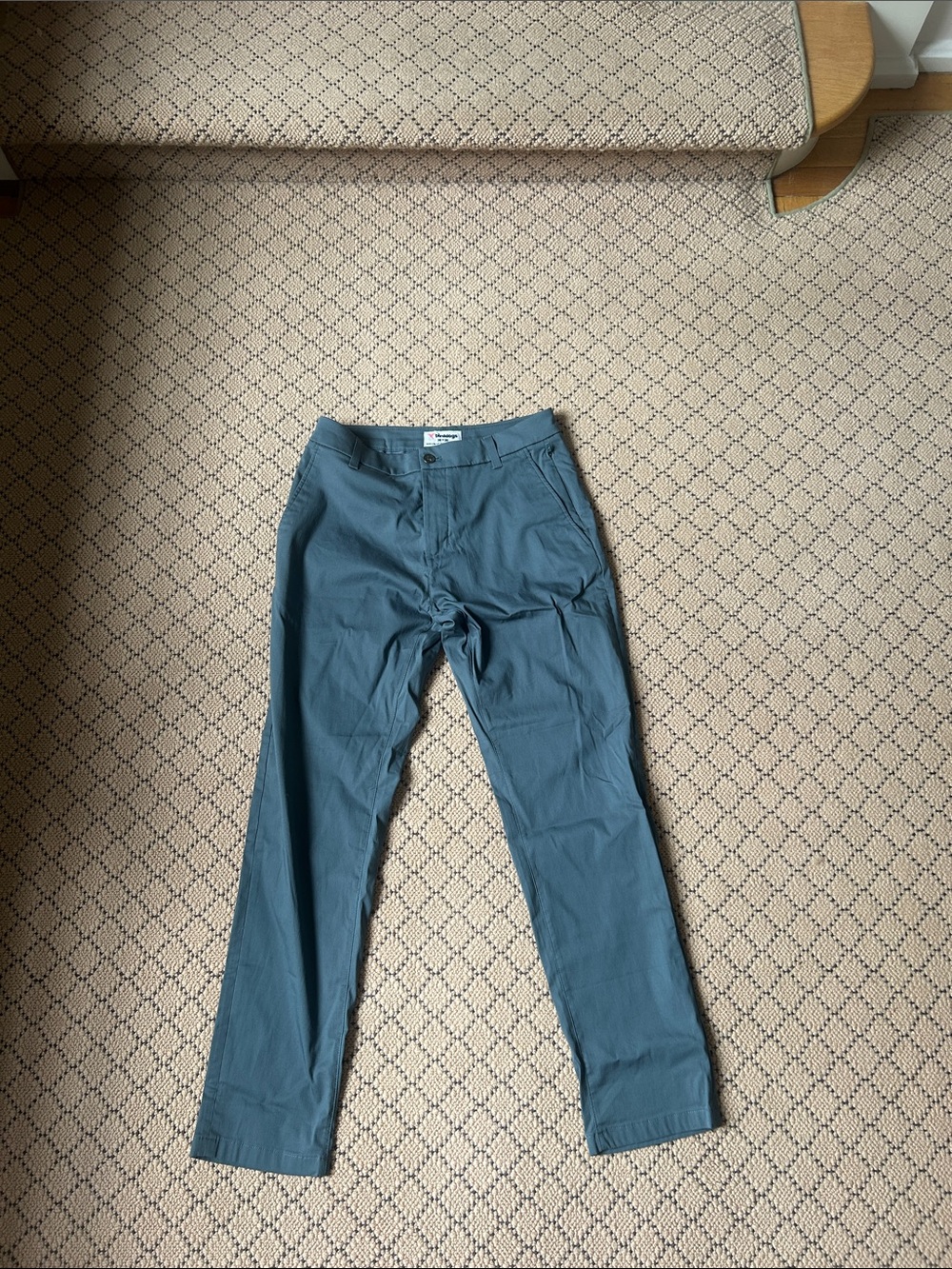 Birddogs Men's Teal-Blue Chinos 30W 30L